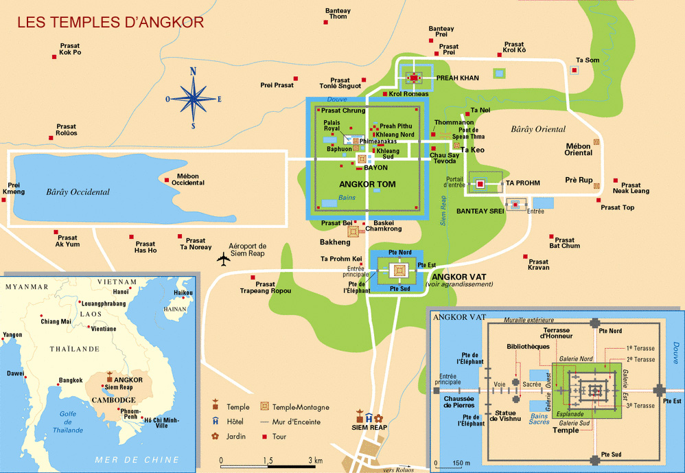 Map of Angkor wat